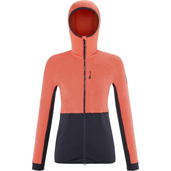 Veste polaire ski rando MILLET TRILOGY EDGE ALPHA HOOD W SAPHIR/CORAL CHROME