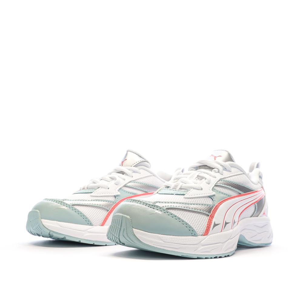 Puma Baskets Blanches/Bleu/Rose Fille Puma Morphic