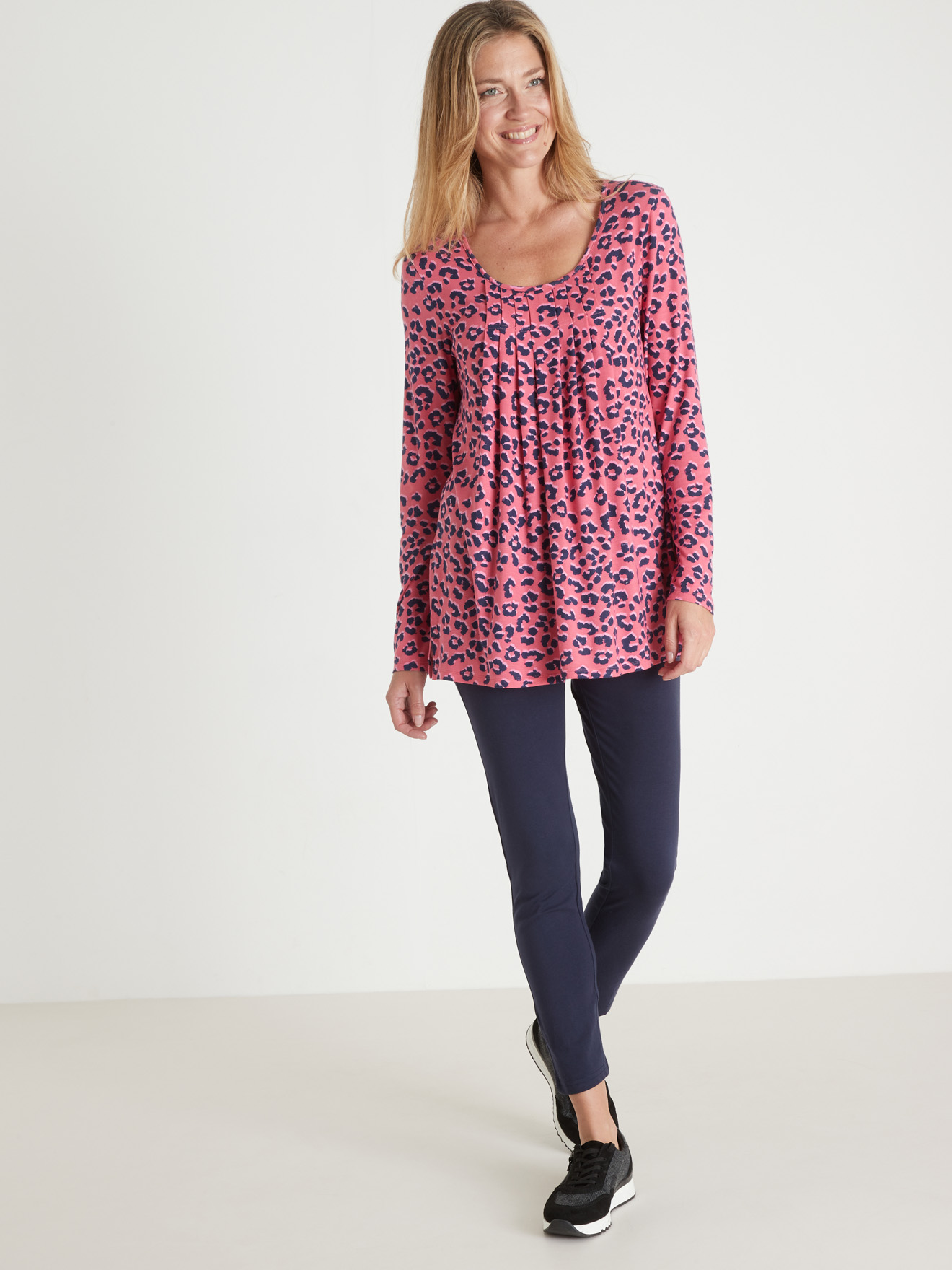 Tee-shirt tunique manches longues