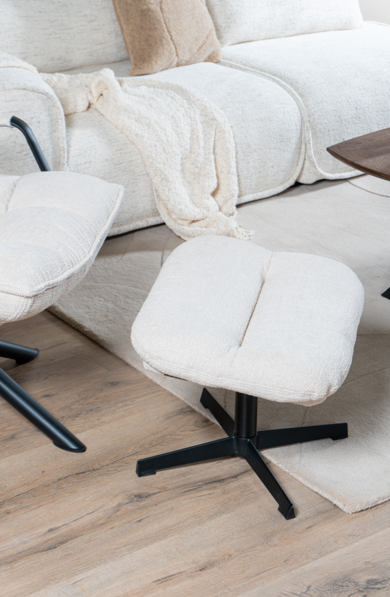 Hocker dorus boucle naturel