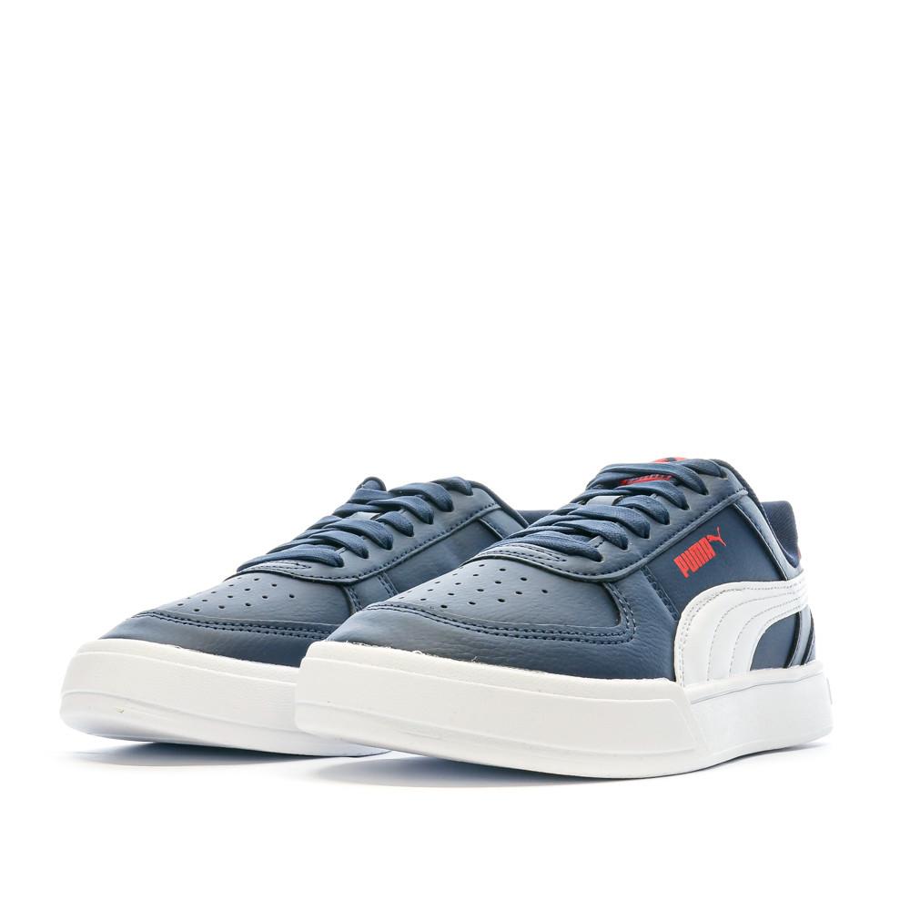 Puma Baskets Marine/Blanc/Rouge Garçon Puma Caven