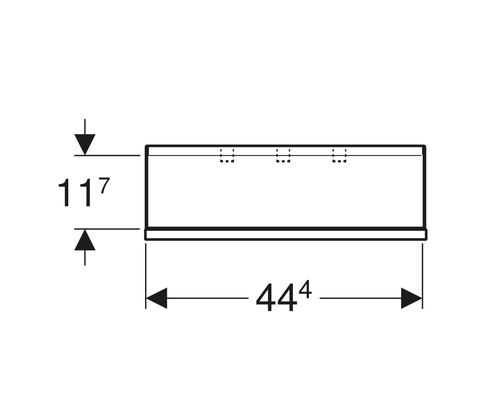 GEBERIT wandplank Smyle Vierkant 45 cm wit 500.362.00.1
