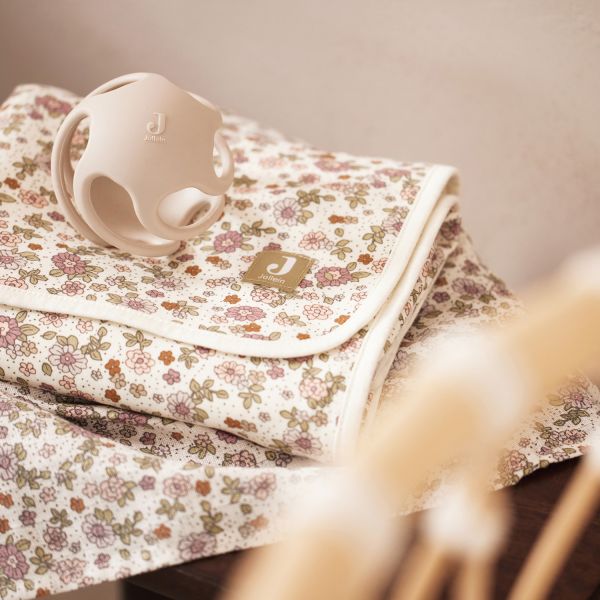 Jollein Retro Flowers Wiegdeken - Jersey