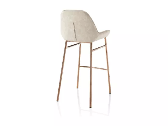 Set de 2 Tabourets NISIDA beige melange