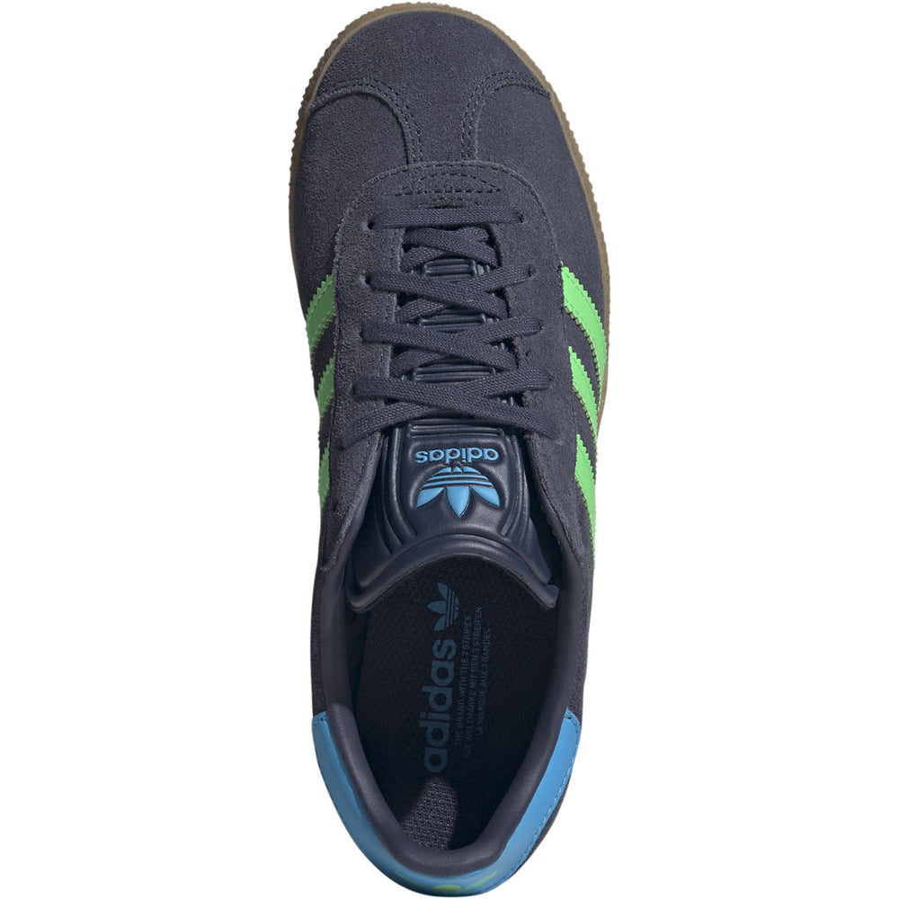 Køb adidas Originals Shadow Navy/Screaming Green/Lucid Aquamarine Gazelle J Sneakers