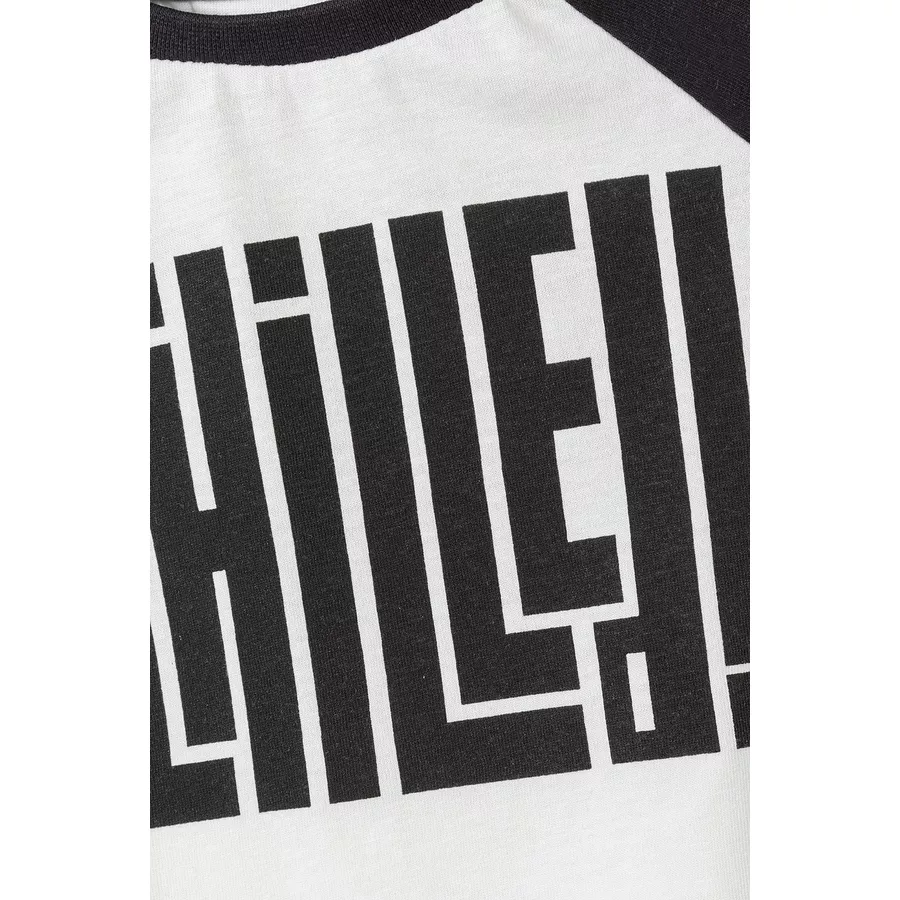 MINOTI T-Shirt CremeweißSchwarz