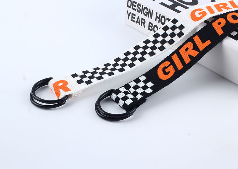 Rofuka - Canvas riem met checkerletters