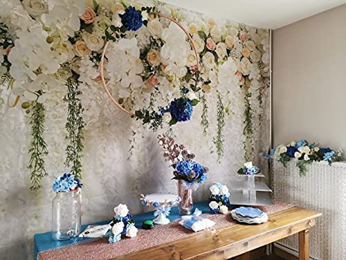 (210x150cm) Deko Wand Blache Blumen Foto Hintergrund - Style 1