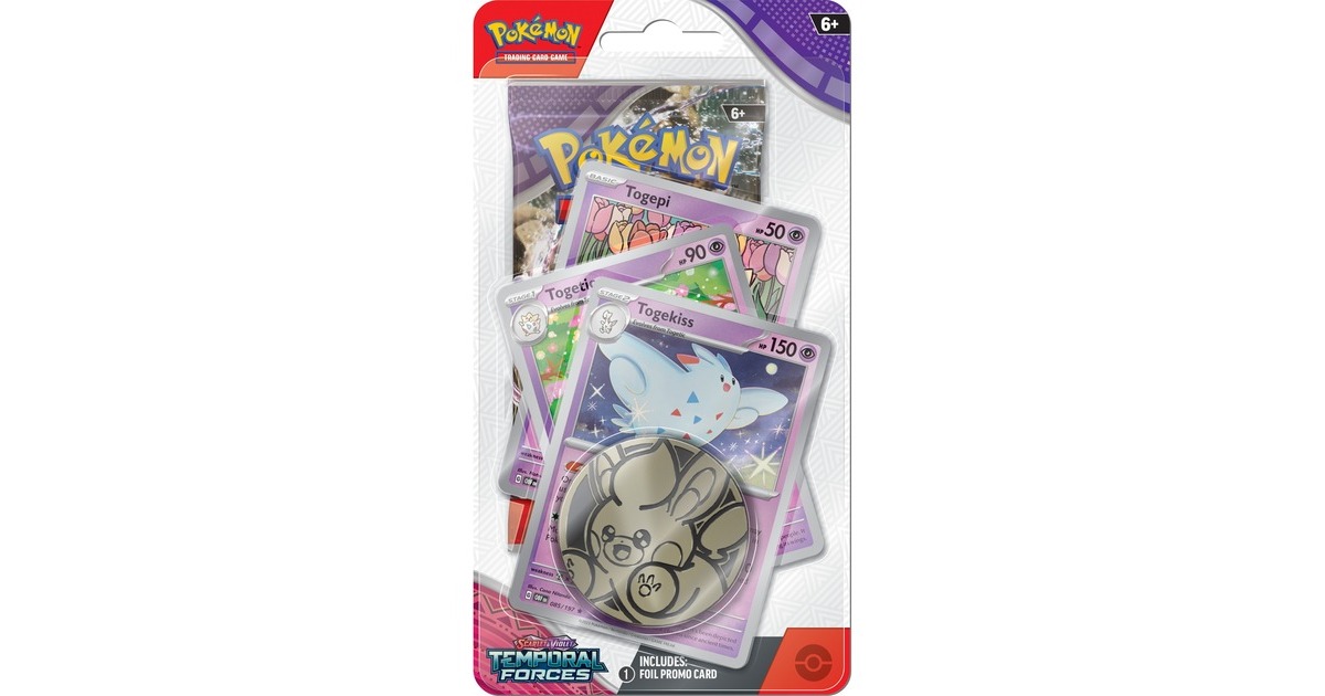 AsmodeePokémon TCG: Scarlet & Violet Temporal Forces Premium Checklane Verzamelkaarten  (Engels, Vanaf 2 spelers, Vanaf 6 jaar, assorti)