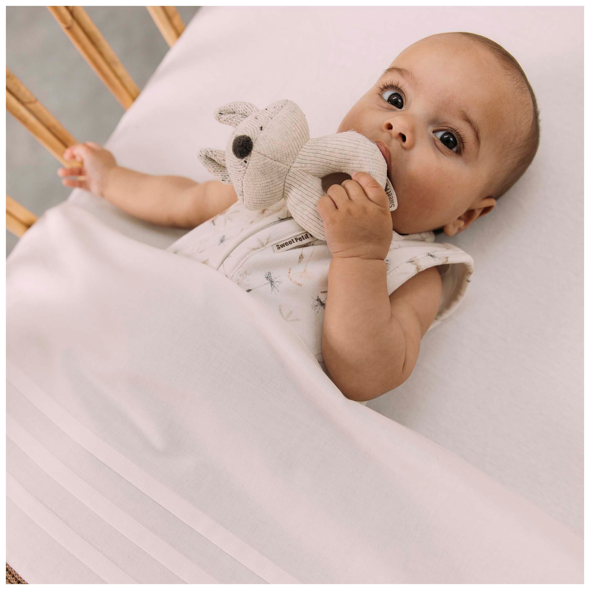 Sweet Petit Mini ledikantlaken wit