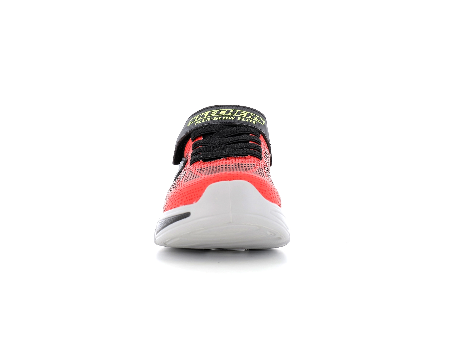 Skechers-400137L Matières combinées Rouge Noir