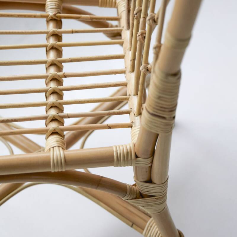 Chaise en tiges de rotin Zélie