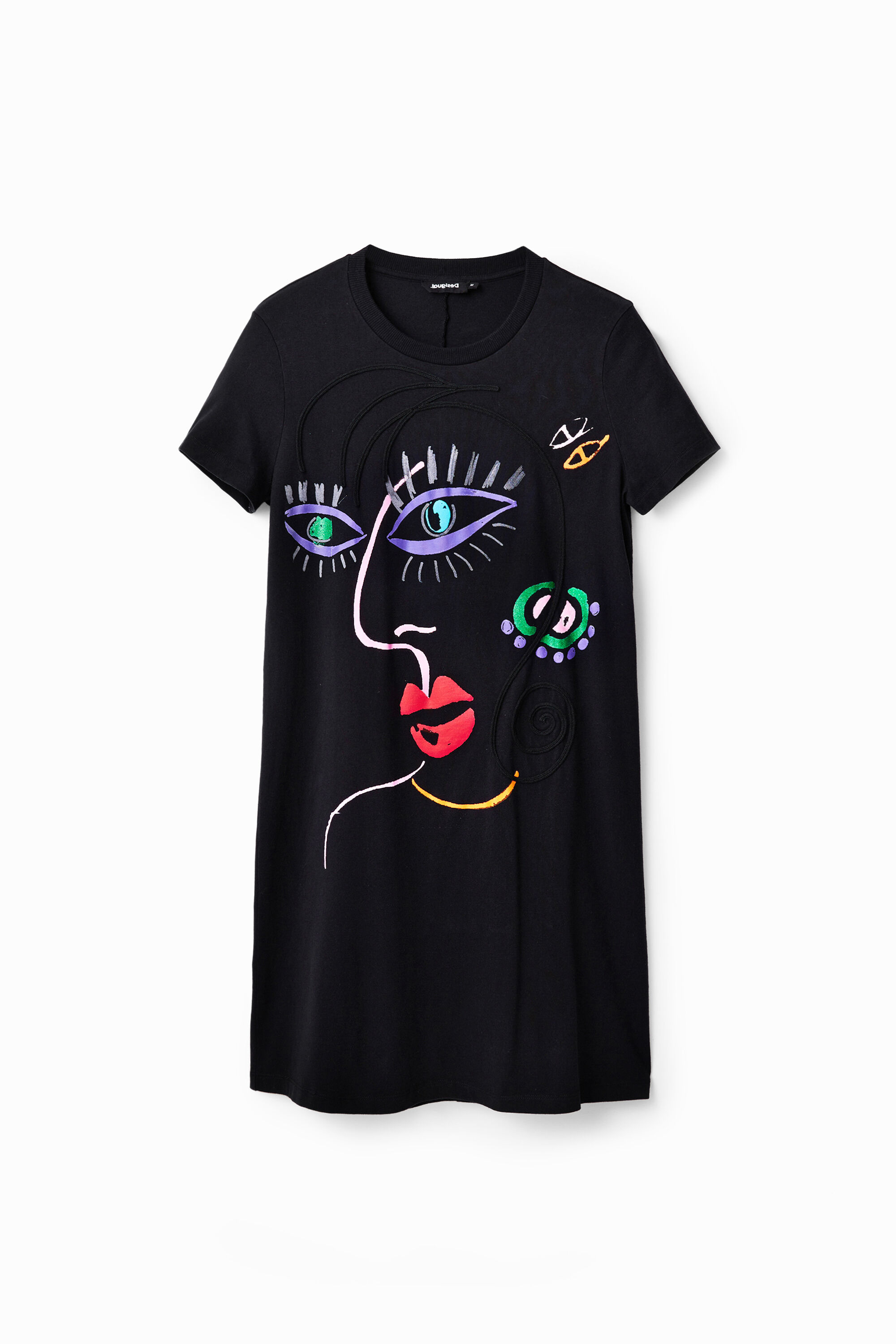 Robe t-shirt visage arty