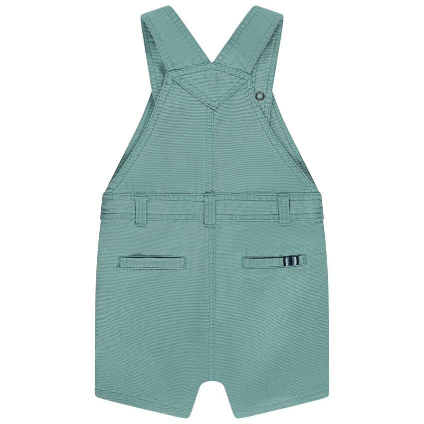 Salopette courte print palmier pour bébé garçon - Kaki