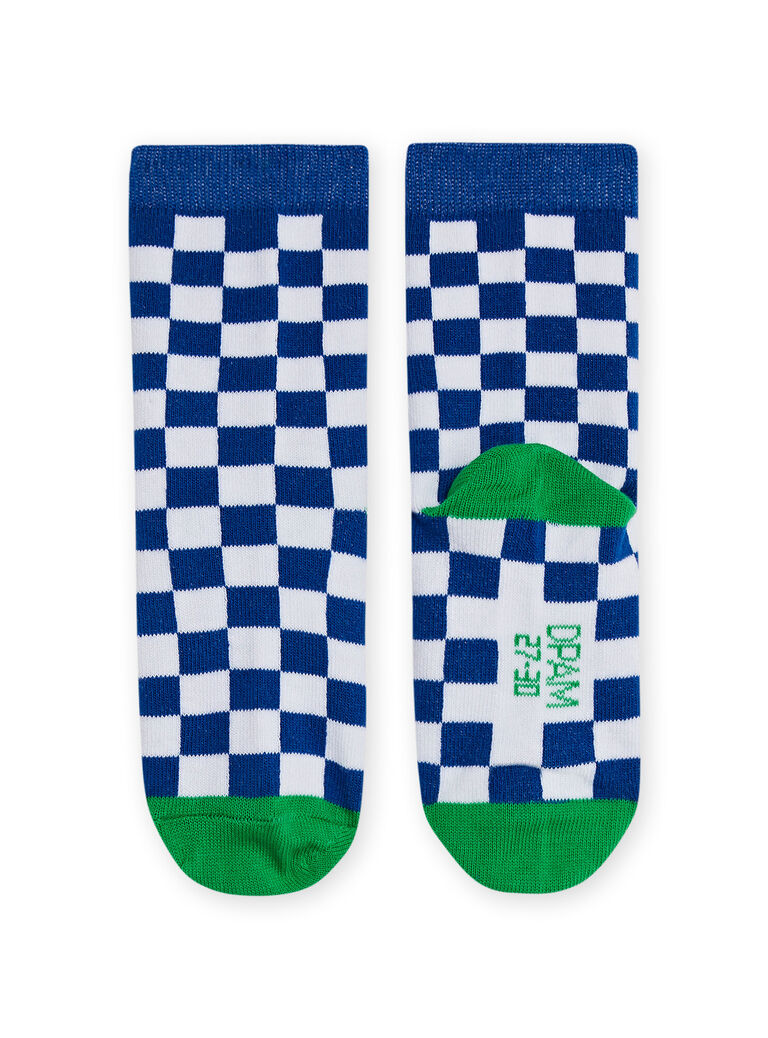 Chaussettes à carreaux enfant garçon