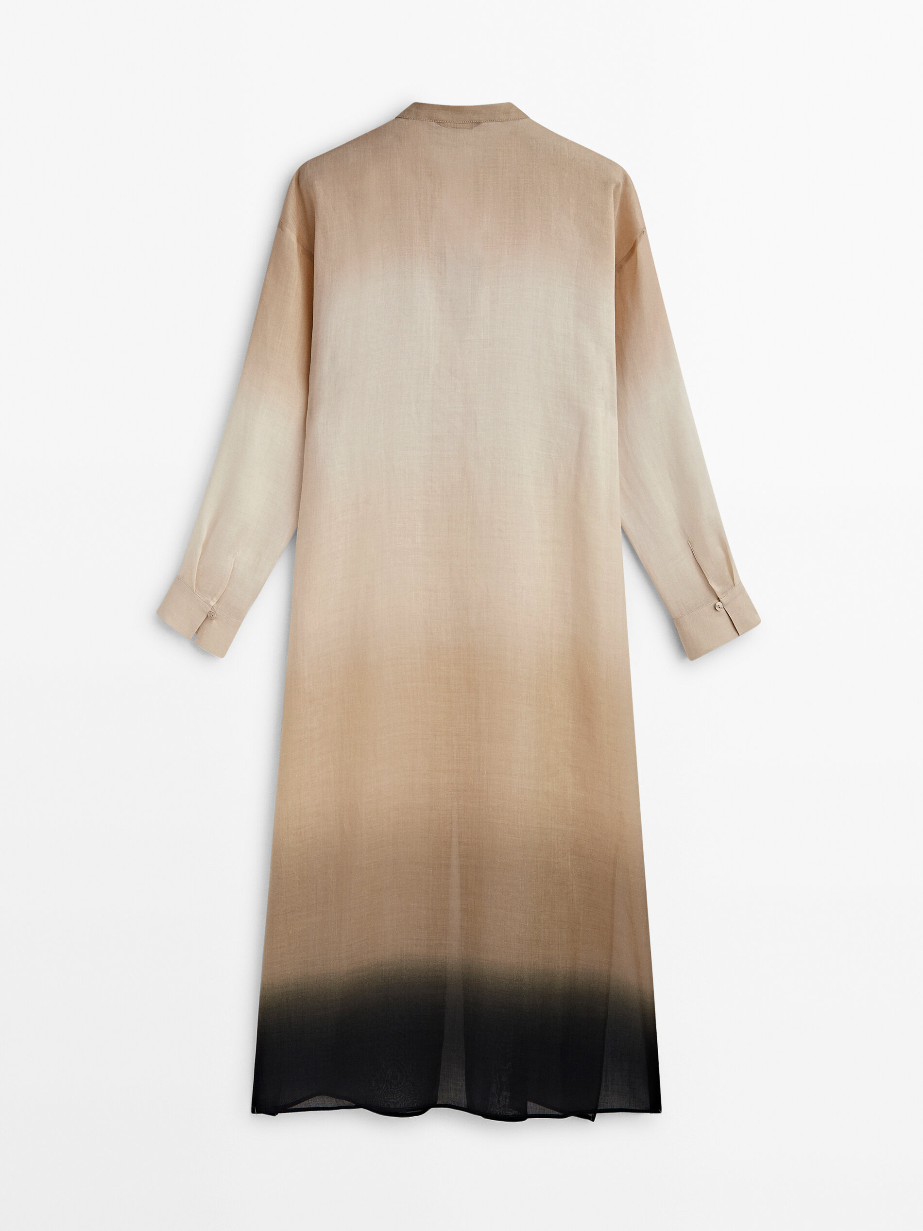 Vestido túnica de galhos degradados - RAW