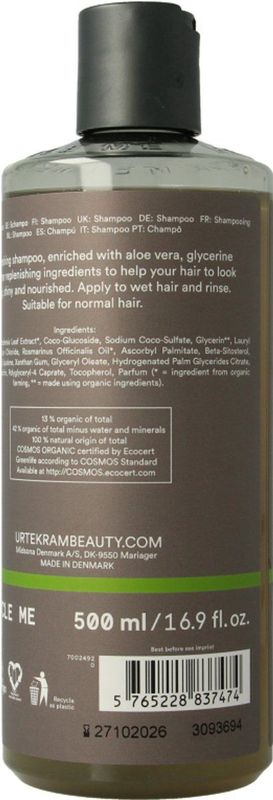 Urtekram - Rozemarijn Shampoo - Natuurlijke Shampoo - 300ml - Veganistisch