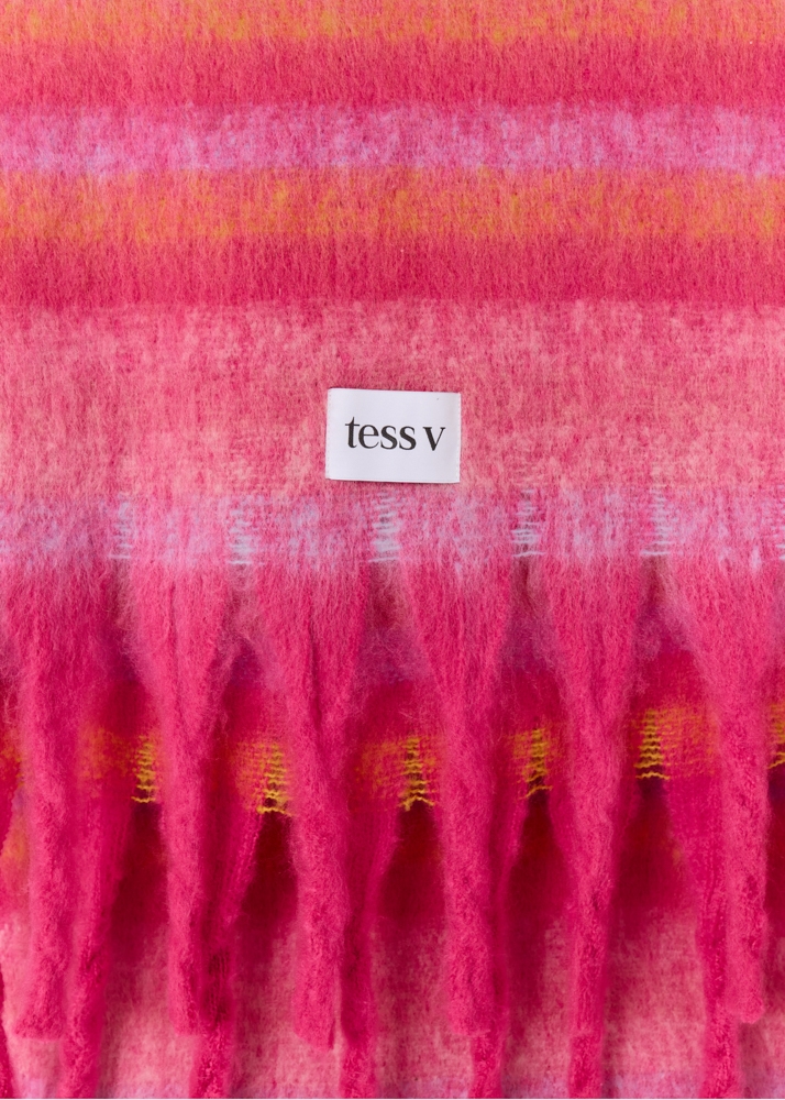 Anna sjaal roze