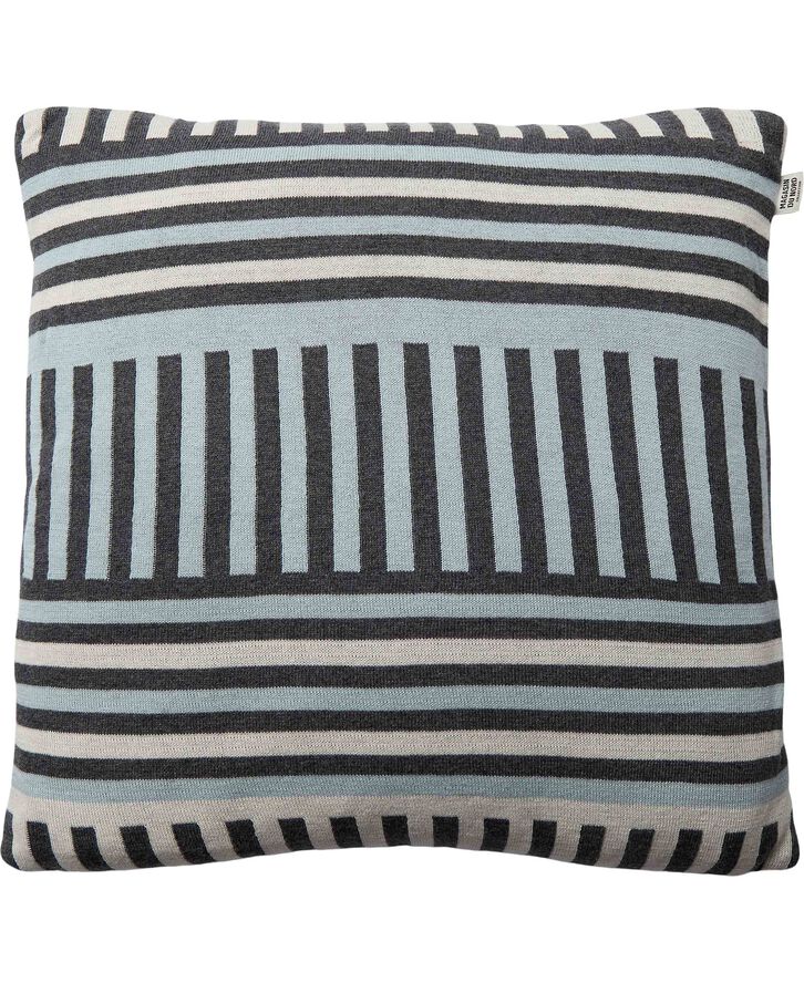 Magasin du Nord Collection GRAPHIC STRIPE/BLÅ-BRUN, PYNTEPUDE