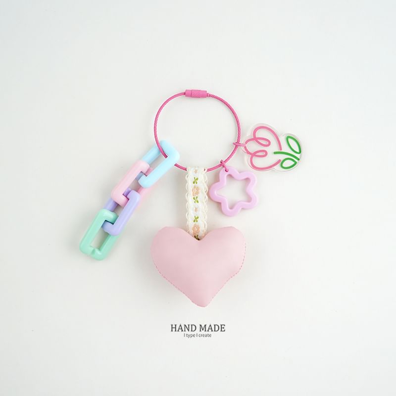 Kawano - Hartvormige tashanger / sleutelhanger