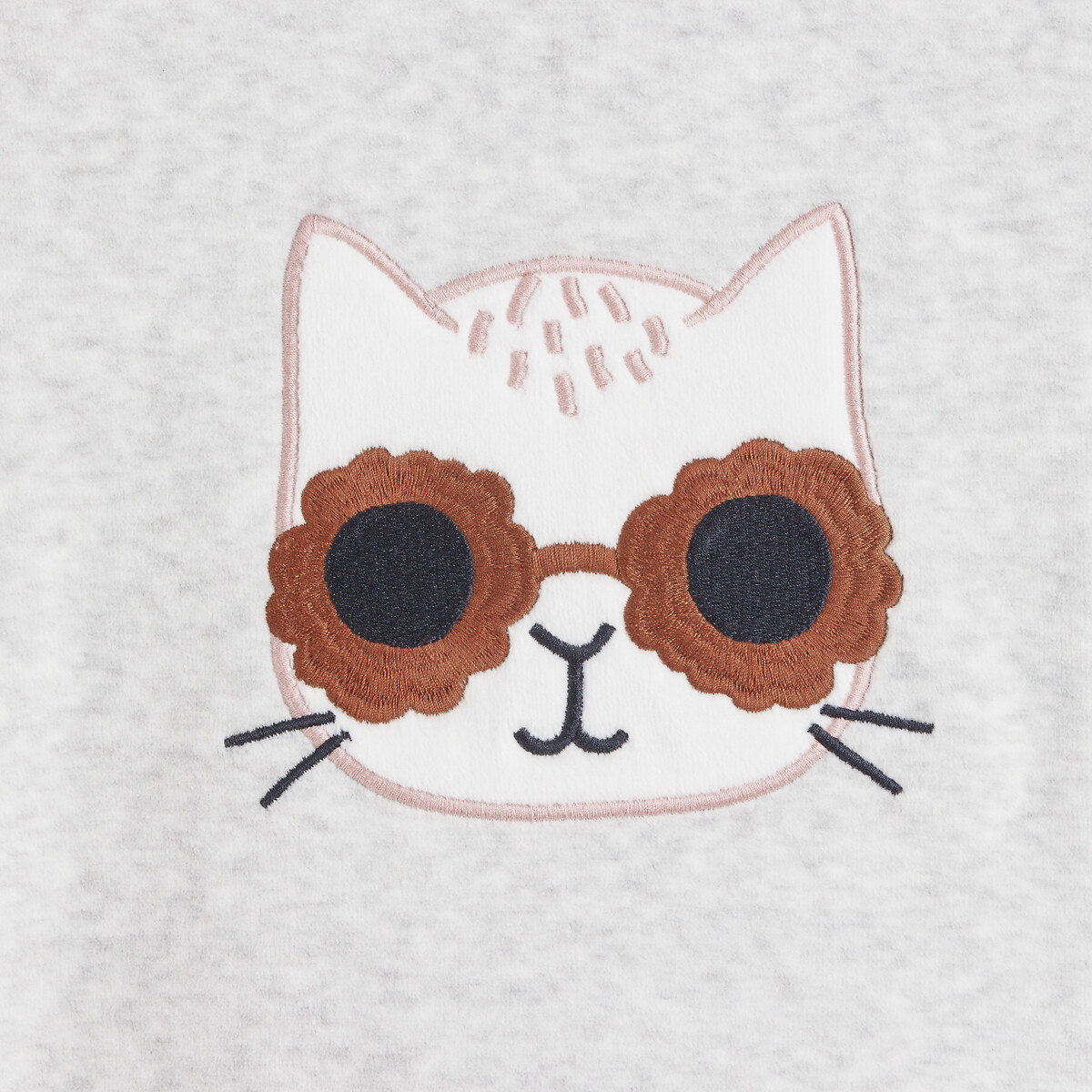 COLEÇÕES LA REDOUTE<br>Pijamas de veludo com motivo gato