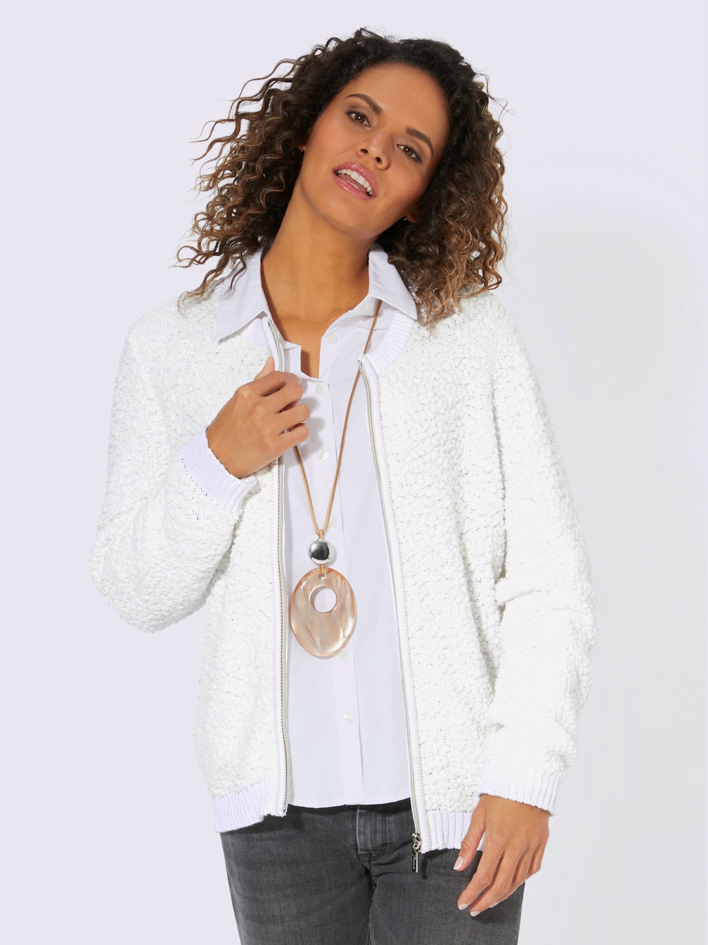 Veste en tricot moelleux et chaud