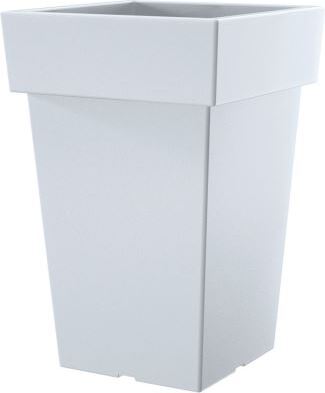 Intratuin bloempot Lofly Square wit 28,9 x 28,9 x 43,9 cm