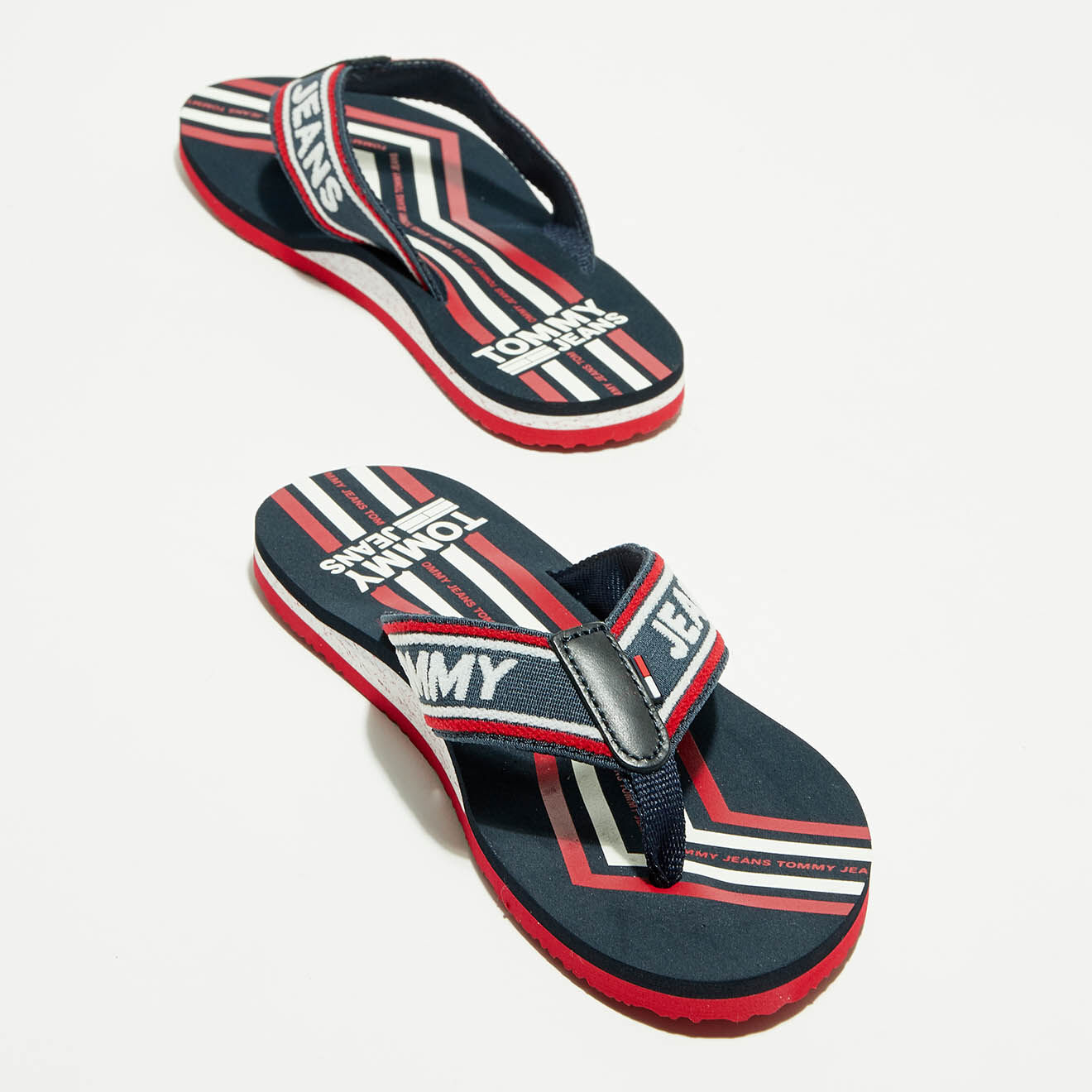 Tommy Jeans Tongs Pop Webbing Beach marine/rouge/blanc