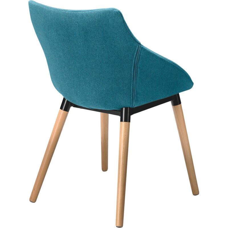 Chaise ANET - tissu avec accoudoirs