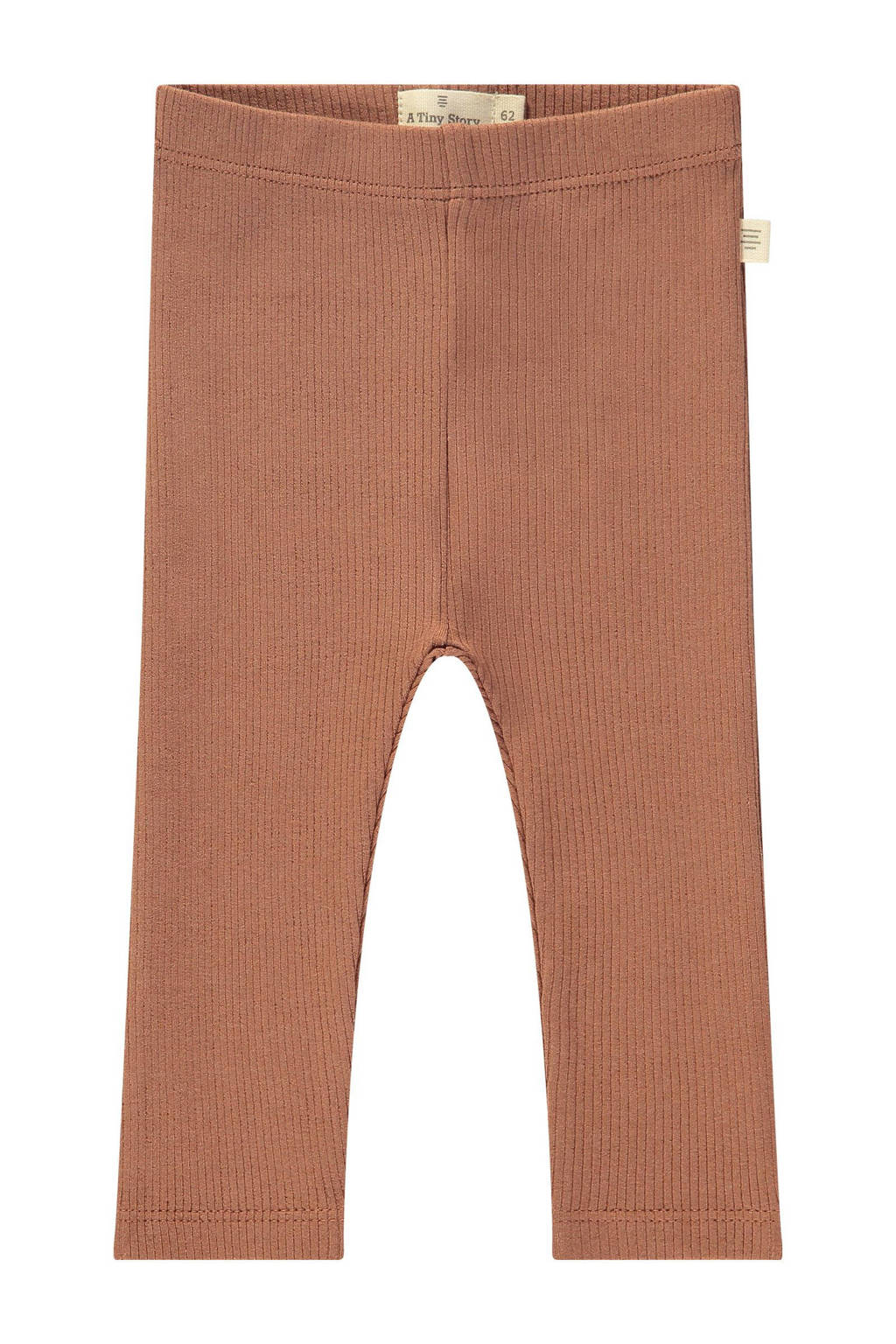 A Tiny Story baby regular fit broek bruin