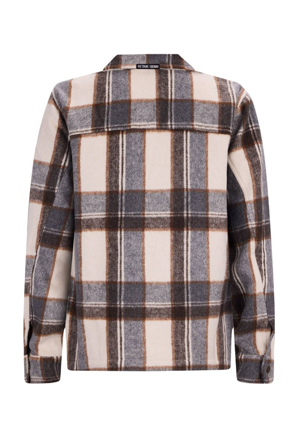 overshirt bruin/beige