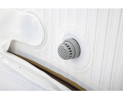 Bestway® LAY-Z-SPA® Helsinki AirJet™ opblaasbare hottub met 180 luchtjets, multifunctionele pomp, geïntegreerde verwarmingsfunctie en afsluitbare thermische afdekking, bruin