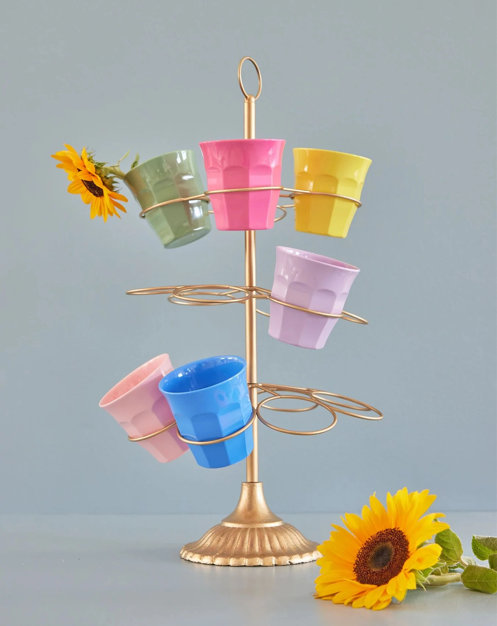 Melamin-Becher MEDIUM - COLORFUL 6er Set in bunt