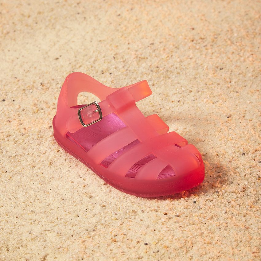 Sandales de plage avec semelles amovibles pour fille - Fuchsia