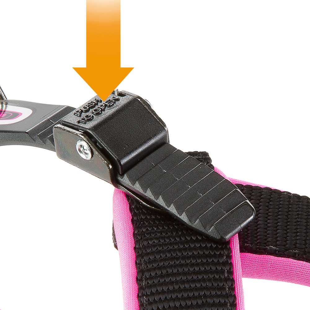 Ferplast harnais ergonomique pour chiens agila fluo 9, ajustement parfait, fermeture à double micro-régulation, rembourrage