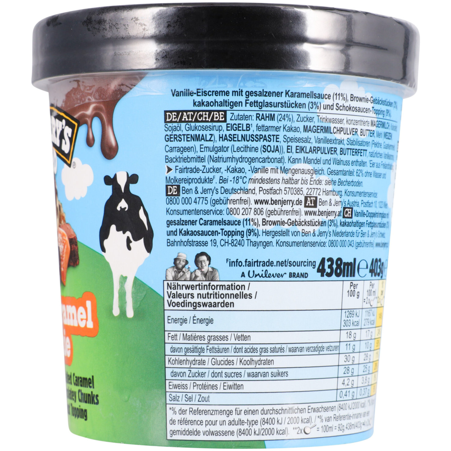 Ben&Jerry's Topped Salted Caramel Brownie