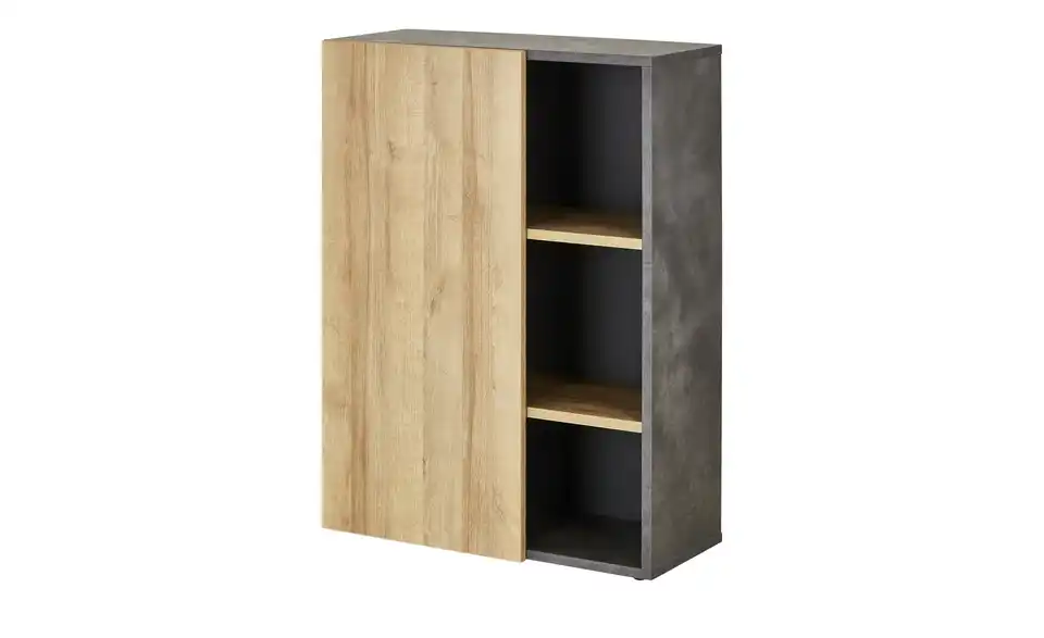 Aktenschrank Chiemsee 110 cm Steingrau, Eiche (Nachbildung)