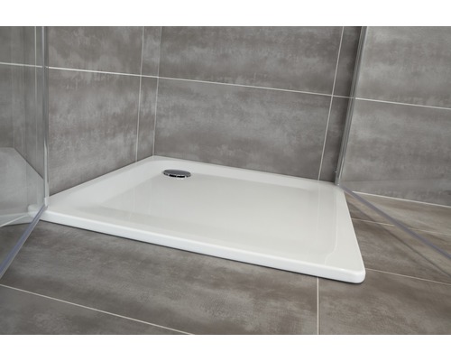 Sanicomfort douchebak 90 x 90 x 2,5 cm wit glad 72B1981211
