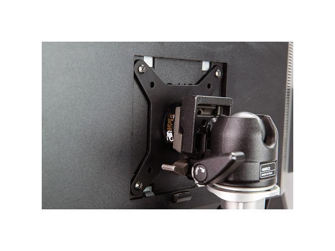 Tether Tools Rock Solid VESA Go Monitor Mount Zur Befestigung kleiner bis mittelgrosser Monitore auf einem Stativ