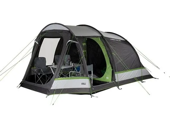 High Peak Meran 5.0, Camping, Tunneltelt, 5 person(er), Grøn, Lys grå