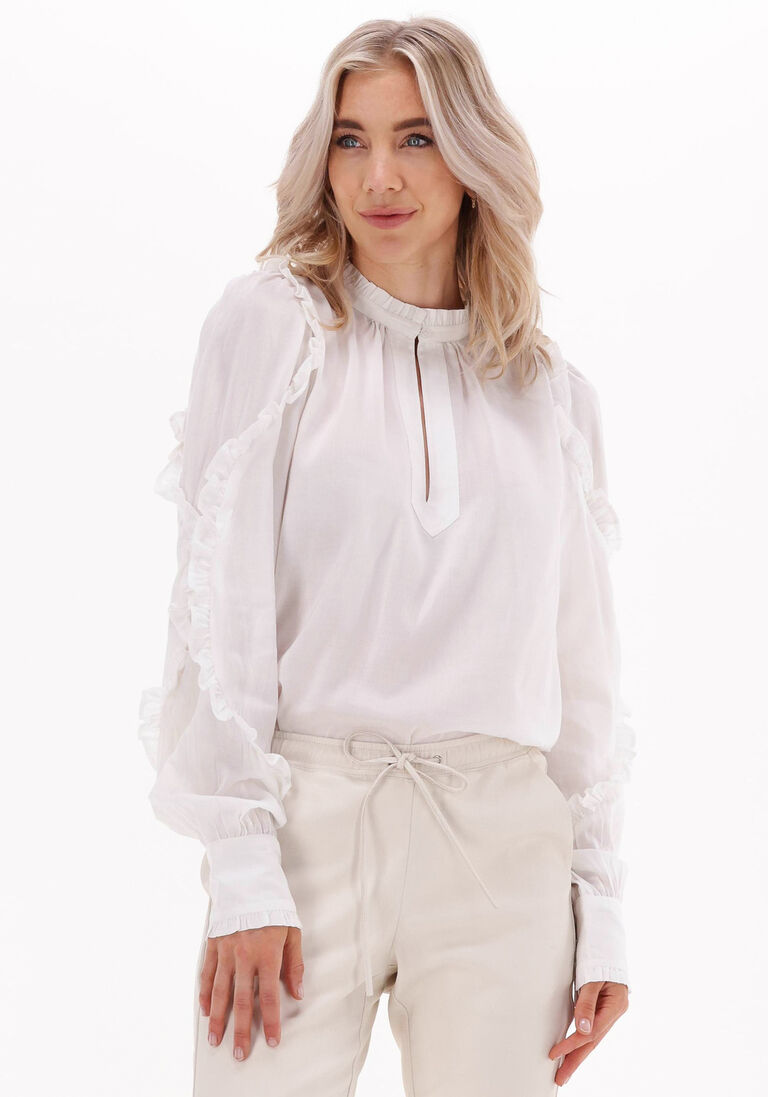 EST\\'SEVEN witte est'seven blouse est'sara volt blouse