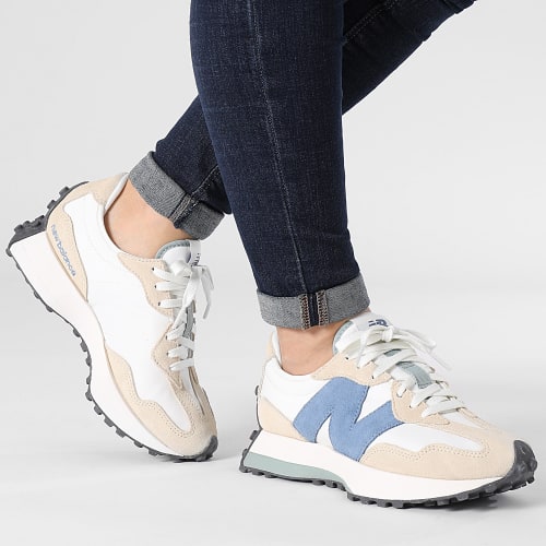 Baskets Femme 327 WS327PV Sand White Blue