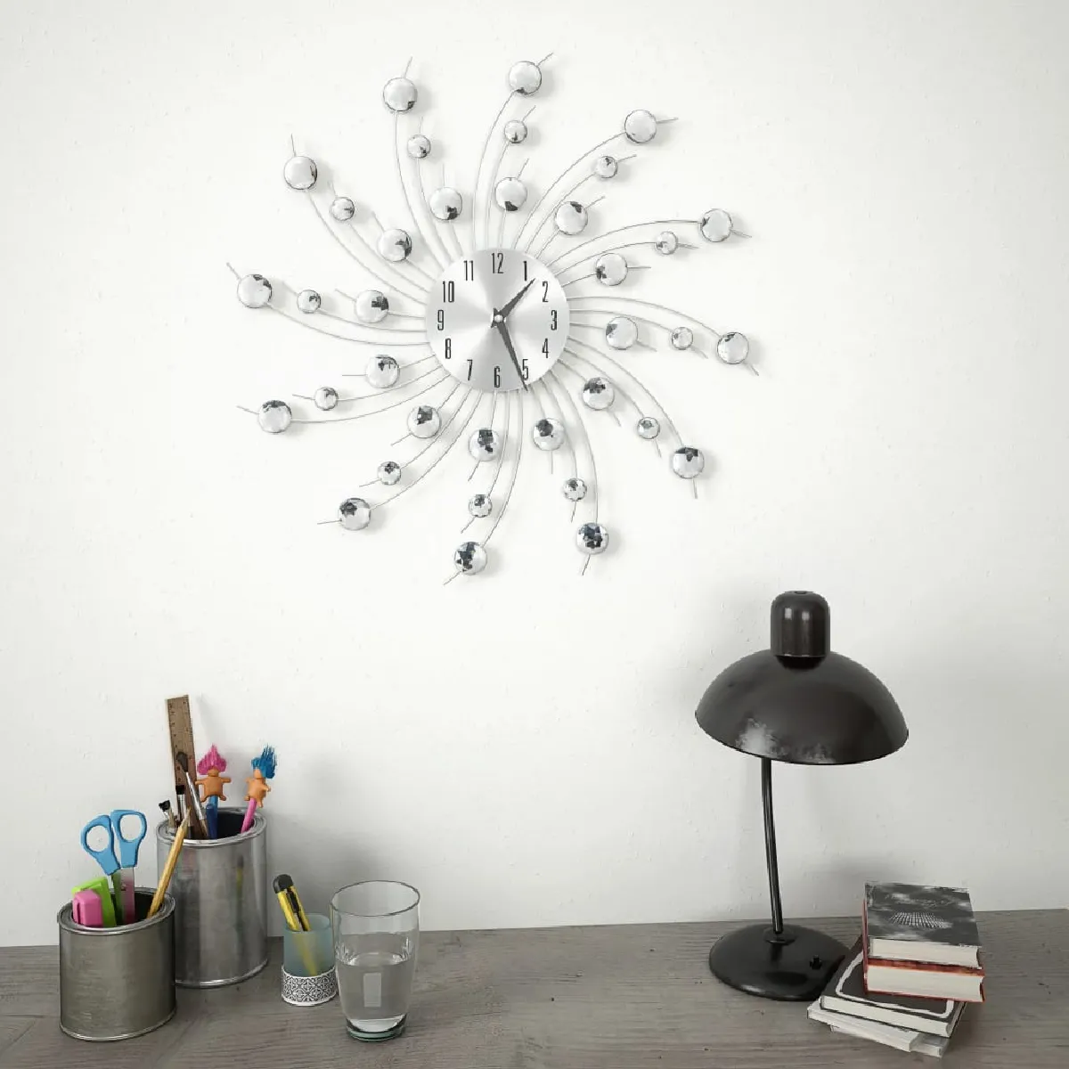 Decoshop26 Horloge Murale Design Moderne 50 cm
