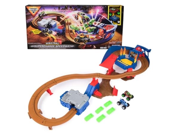 Monster Jam 1:64 Super Charger Speedway Playset