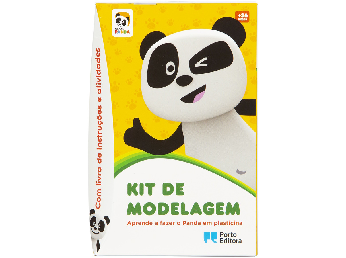 CANAL PANDA - KIT DE MODELAGEM APRENDE A FAZER O PANDA