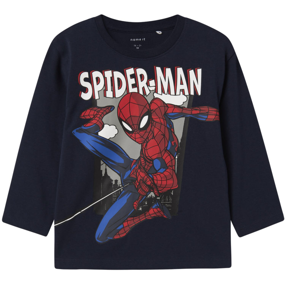 Køb Name It Navy Blazer Nmmjuice Spider Nreg Ls Top Noos Mar