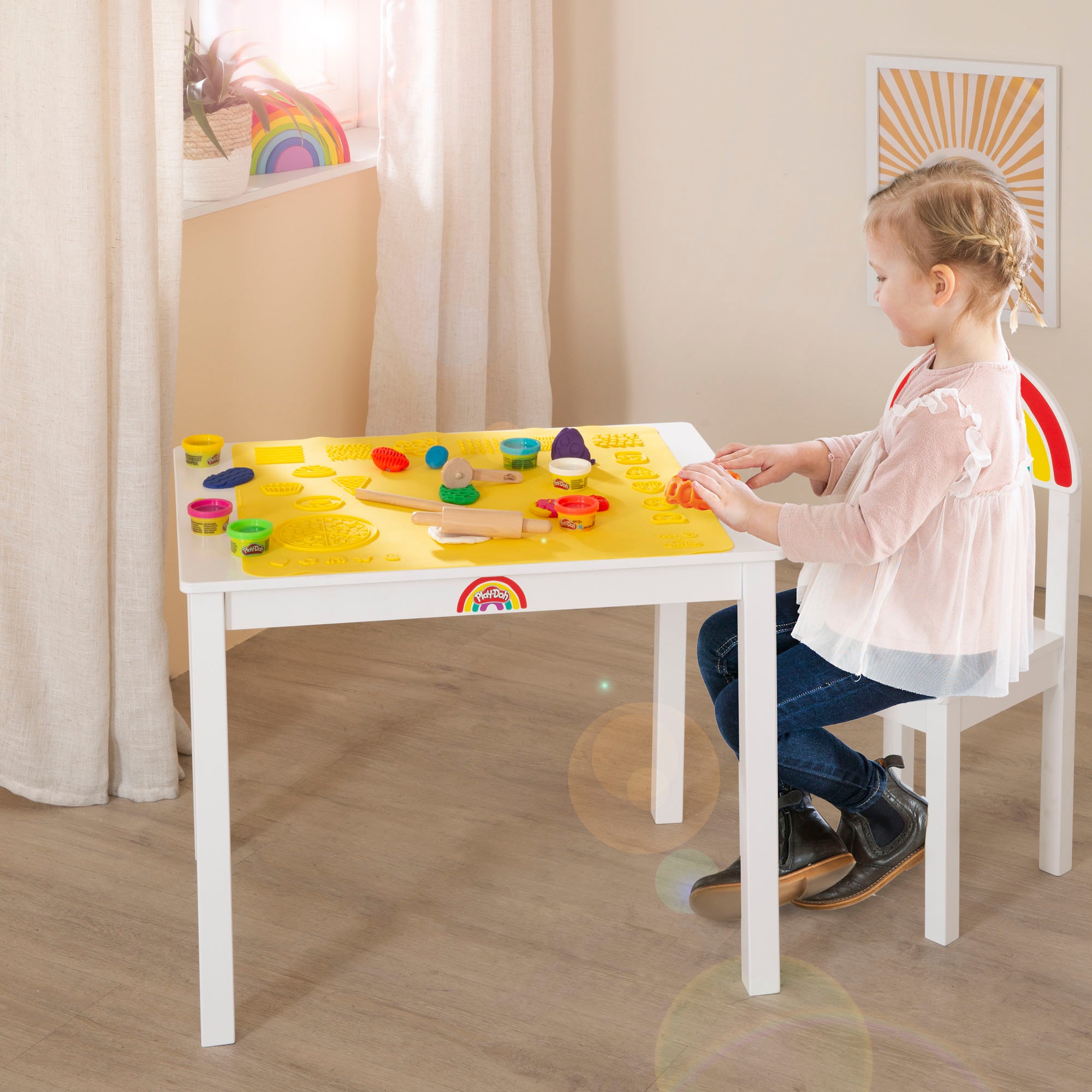 roba® Kindersitzgruppe »Play-Doh« Set,  inkl. 3D Kreativmatte, Knete und Zubehör