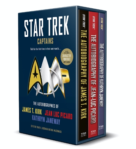 Star Trek Captains - The Autobiographies: Boxed set with slipcase and character portrait art of Kirk, Picard and Janeway a utobiographies (Paperback)