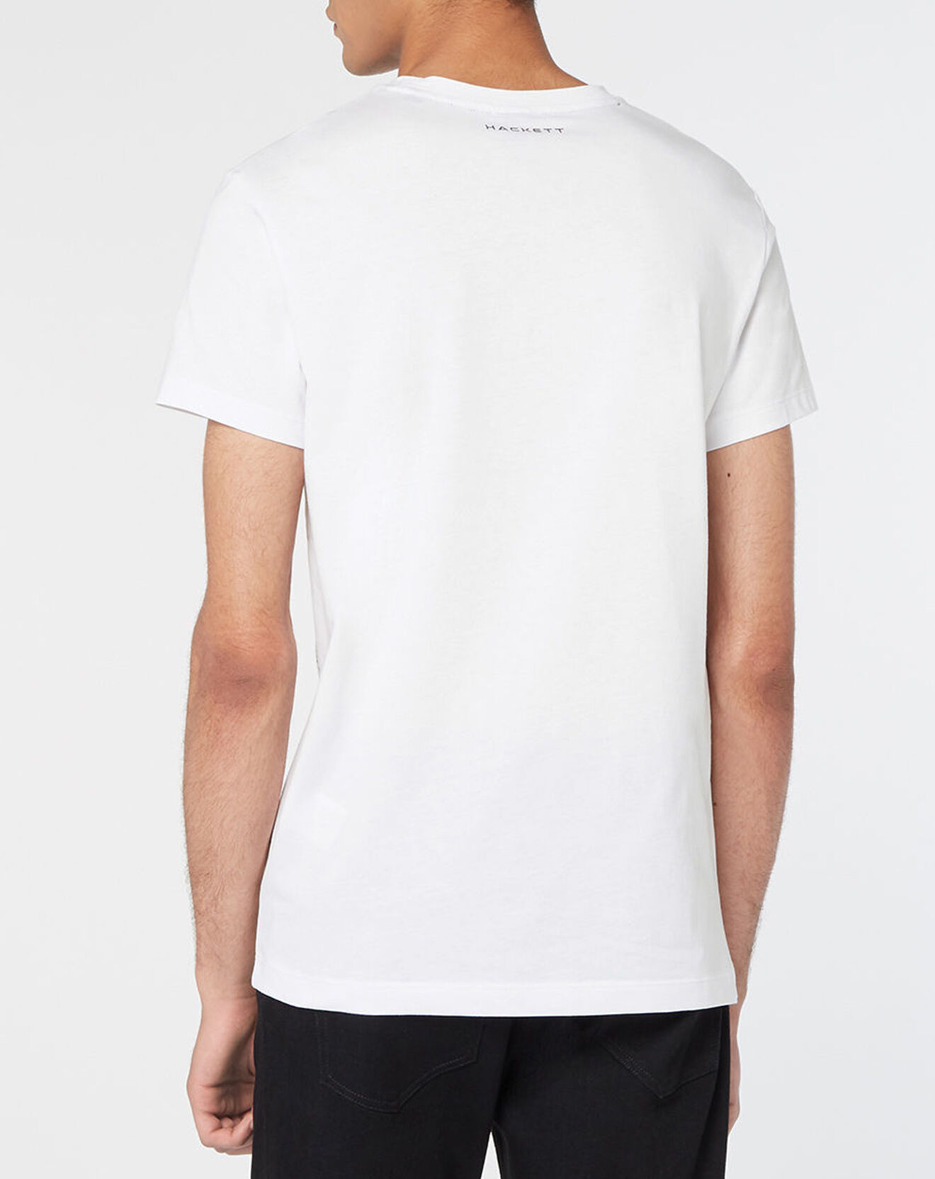 Hackett London T-Shirt Logo Aston Martin Racing blanc