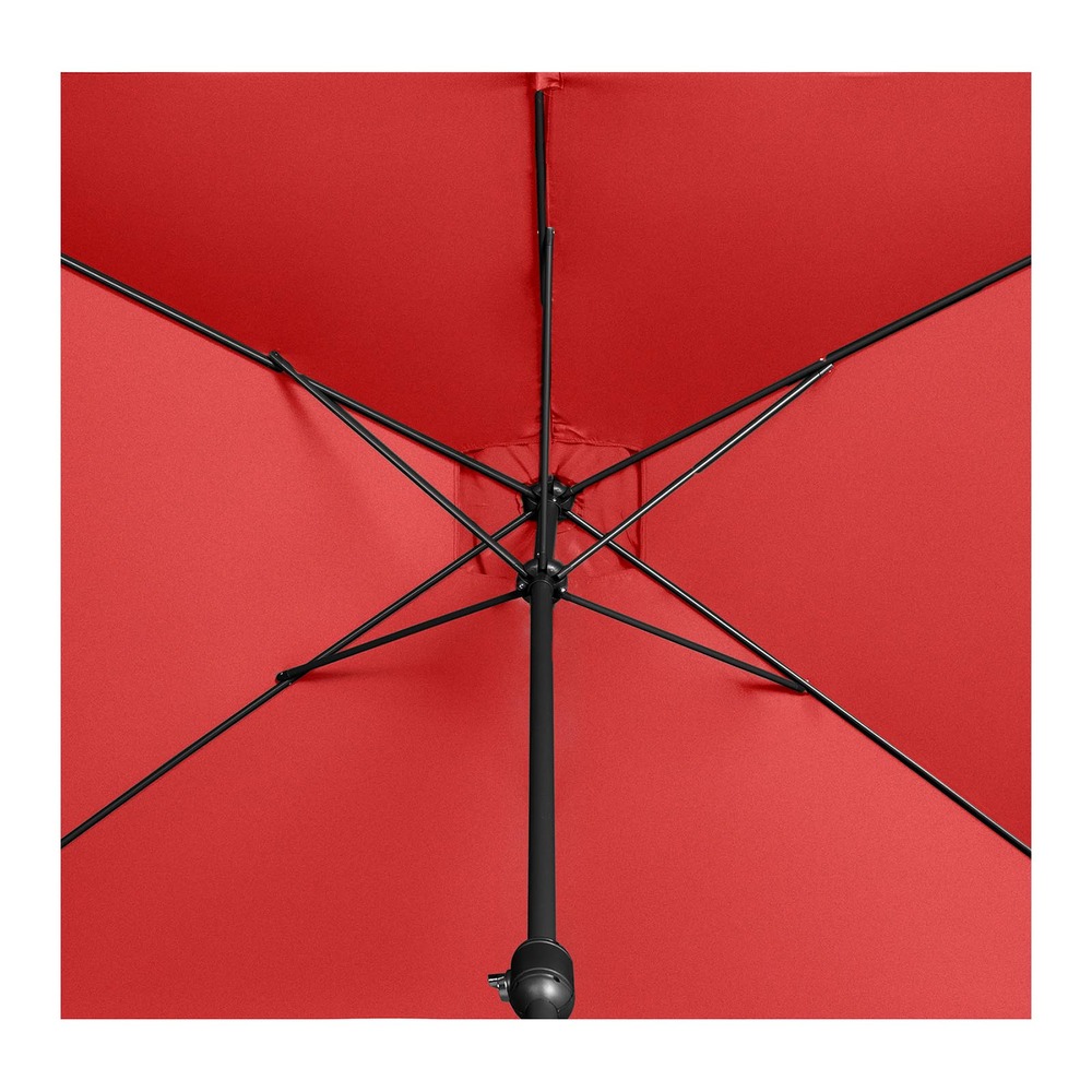 Grand parasol de jardin rectangulaire 200 x 300 cm rouge